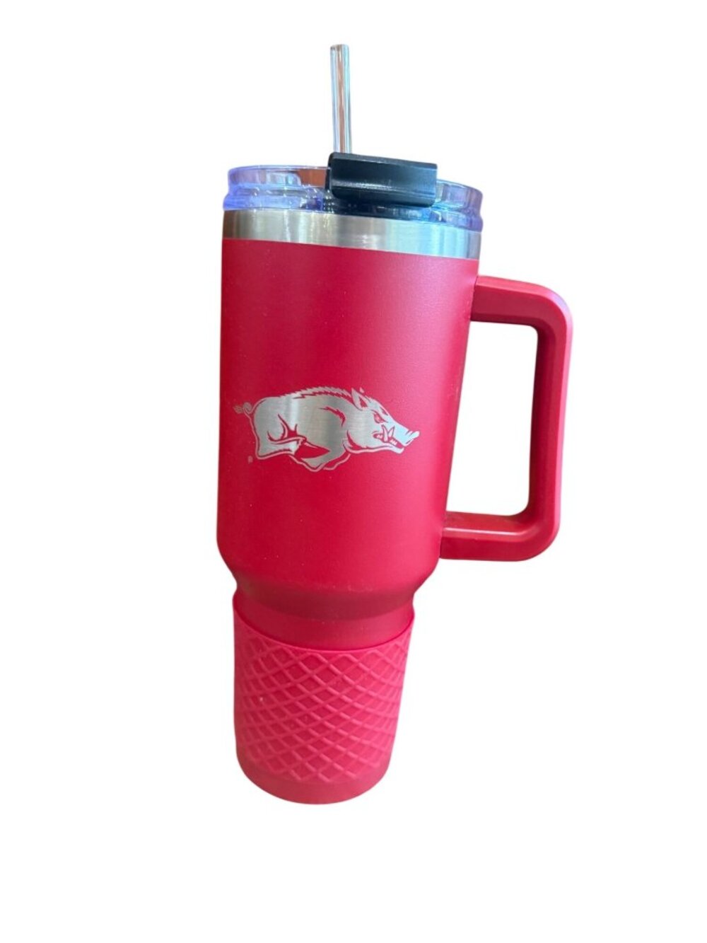 NWT NCAA Arkansas Razorbacks Colossus Travel Mug - 40oz: Stainless Steel, Silico